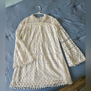 White lace dress